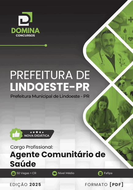 Apostila Lindoeste PR 2025 Agente Comunitário de Saúde