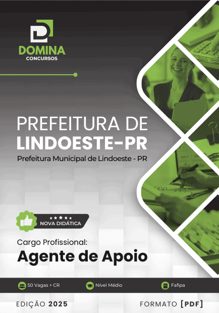 Apostila Prefeitura Lindoeste PR 2025 Agente de Apoio