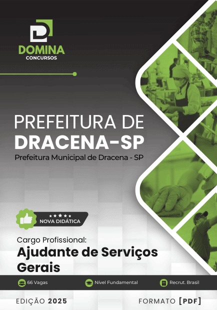 Apostila Ajudante de Serviços Gerais Dracena SP 2025