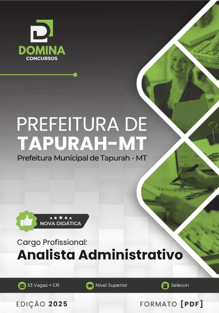 Apostila Analista Administrativo Tapurah MT 2025