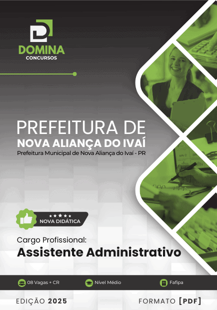 Apostila Assistente Administrativo Nova Aliança do Ivaí PR 2025