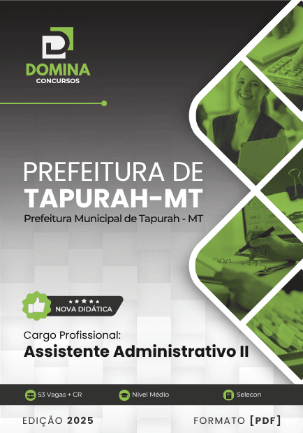 Apostila Assistente Administrativo II Tapurah MT 2025