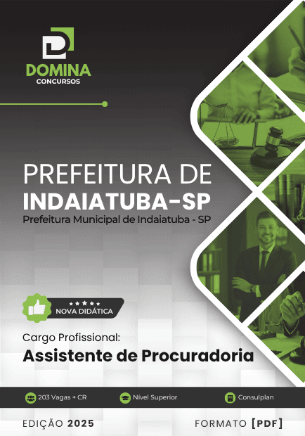 Apostila Assistente de Procuradoria Indaiatuba SP 2025