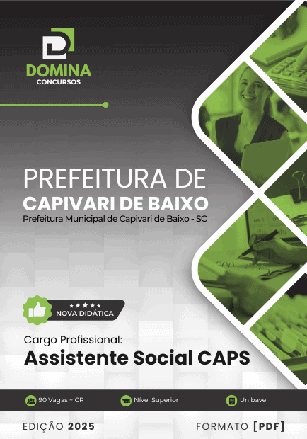 Apostila Assistente Social CAPS Capivari de Baixo SC 2025
