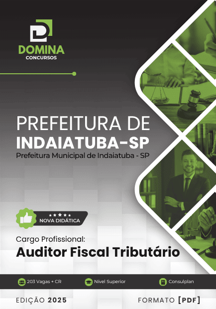 Apostila Auditor Fiscal Tributário Indaiatuba SP 2025