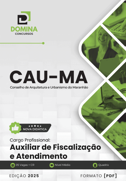 Apostila Auxiliar Administrativo e Financeiro CAU MA 2025