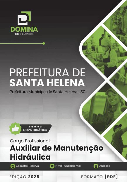 Apostila Auxiliar de Manutenção Hidráulica Santa Helena SC 2025