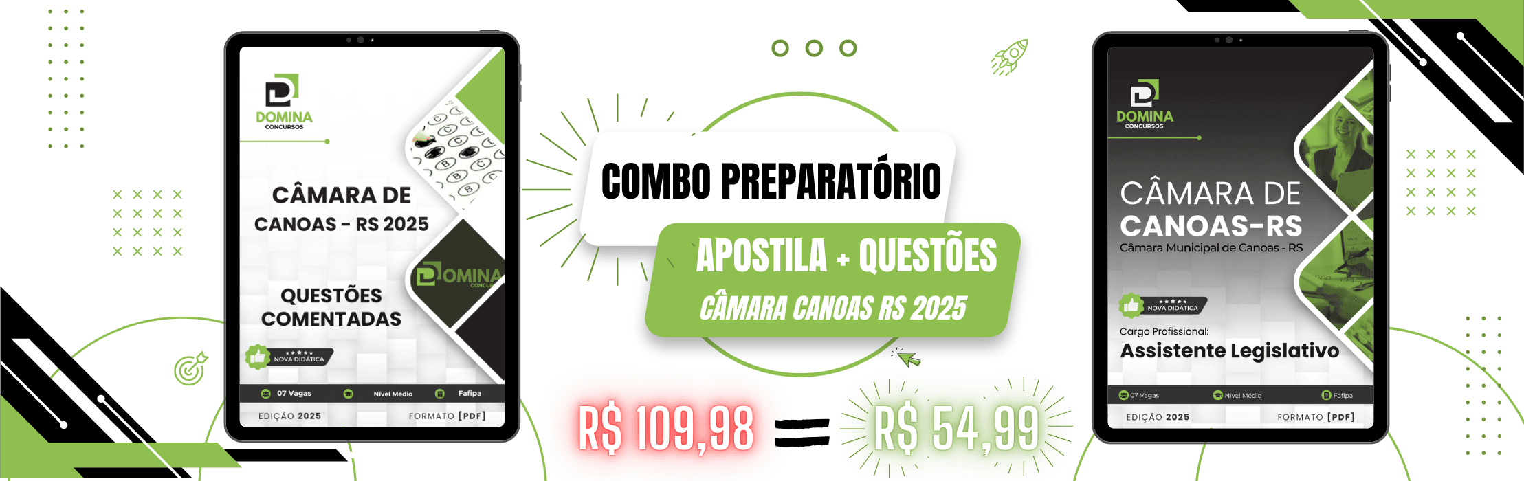 Combo Preparatório Câmara Canoas RS 2025