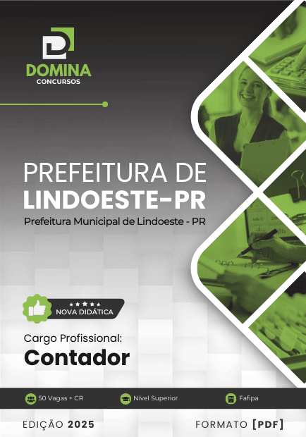 Apostila Prefeitura Lindoeste PR 2025 Contador