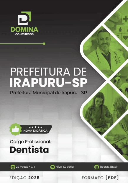 Apostila Dentista Irapuru SP 2025