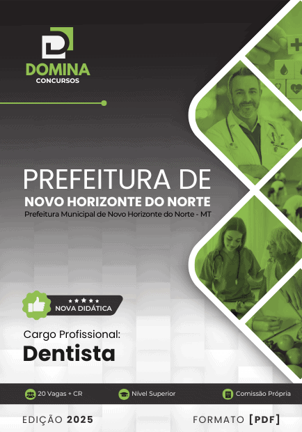 Apostila Dentista Novo Horizonte do Norte MT 2025
