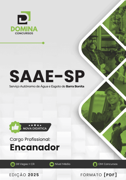 Apostila Encanador SAAE Barra Bonita SP 2025