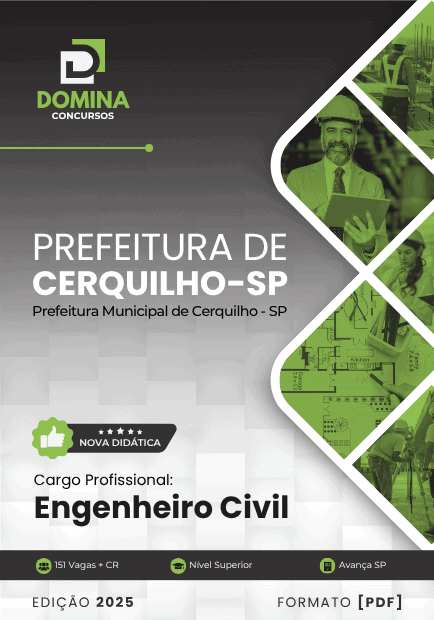 Apostila Engenheiro Civil Cerquilho SP 2025
