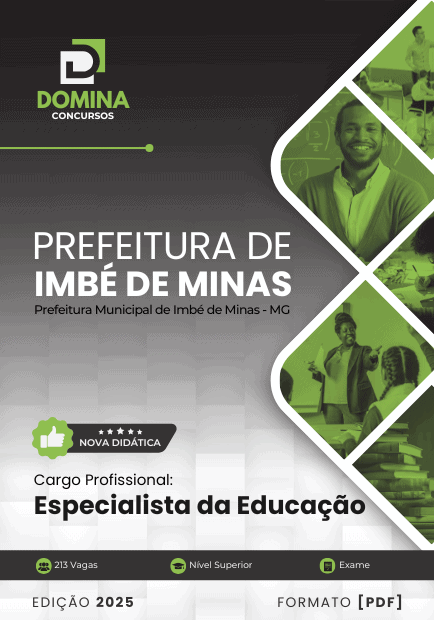 Apostila Especialista da Educação Imbé de Minas MG 2025