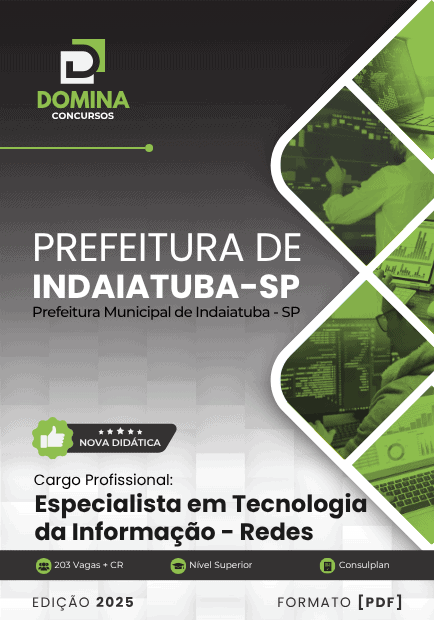 Apostila Especialista em Tecnologia da Informação Redes Indaiatuba SP 2025