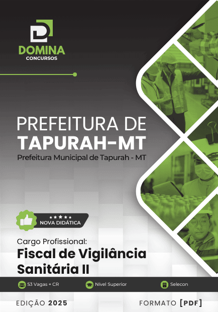 Apostila Fiscal de Vigilância Sanitária II Tapurah MT 2025