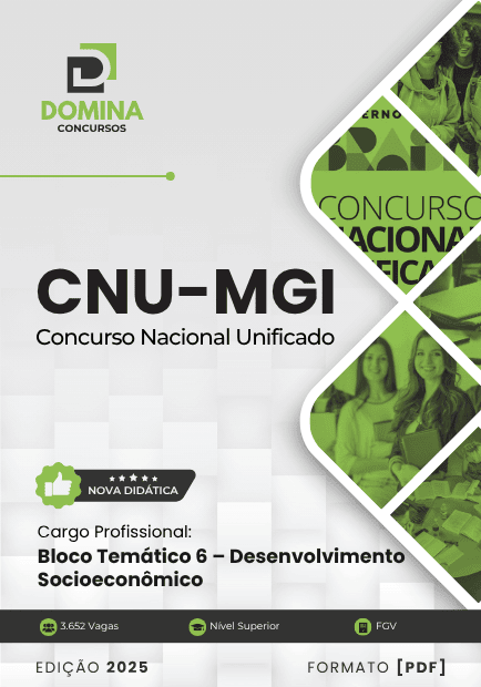 Apostila BLOCO 6 Desenvolvimento Socioeconômico MGI CNU 2025