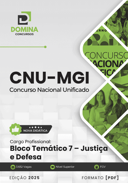Apostila BLOCO 7 Justiça e Defesa MGI CNU 2025