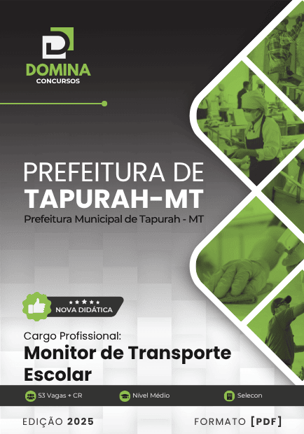 Apostila Monitor de Transporte Escolar Tapurah MT 2025