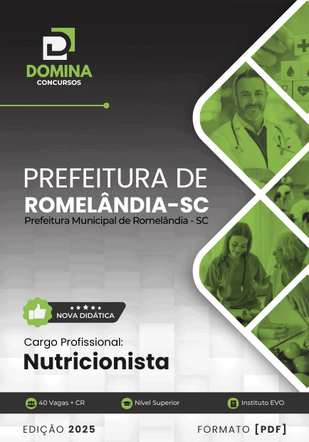 Apostila Nutricionista Romelândia SC 2025