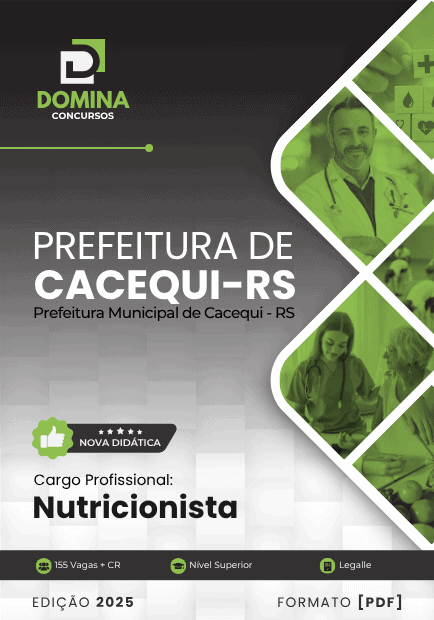 Apostila Nutricionista Cacequi RS 2025
