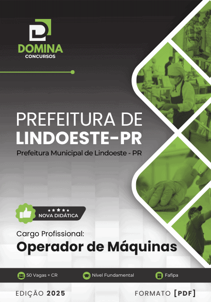 Apostila Prefeitura Lindoeste PR 2025 Operador de Máquinas