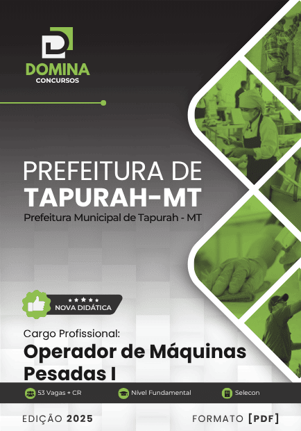 Apostila Operador de Máquinas Pesadas I Tapurah MT 2025