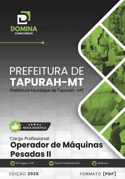 Apostila Operador de Máquinas Pesadas II Tapurah MT 2025