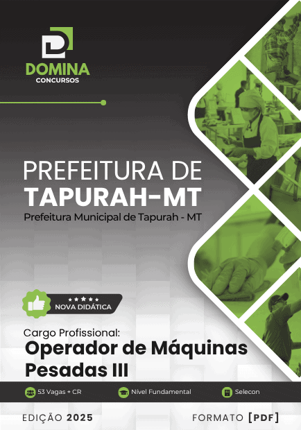 Apostila Operador de Máquinas Pesadas III Tapurah MT 2025