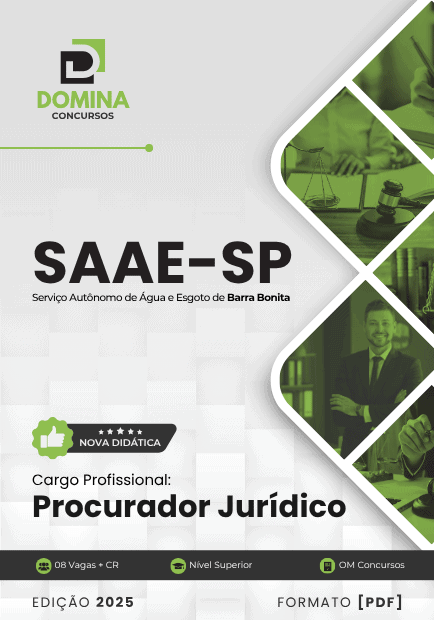 Apostila Procurador Jurídico SAAE Barra Bonita SP 2025