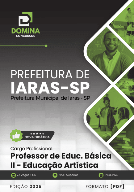 Apostila PEB II Educação Artística Iaras SP 2025