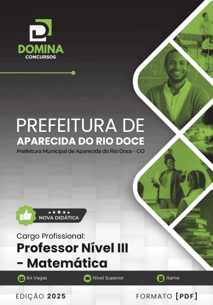 Apostila Professor Matemática Aparecida do Rio Doce GO 2025