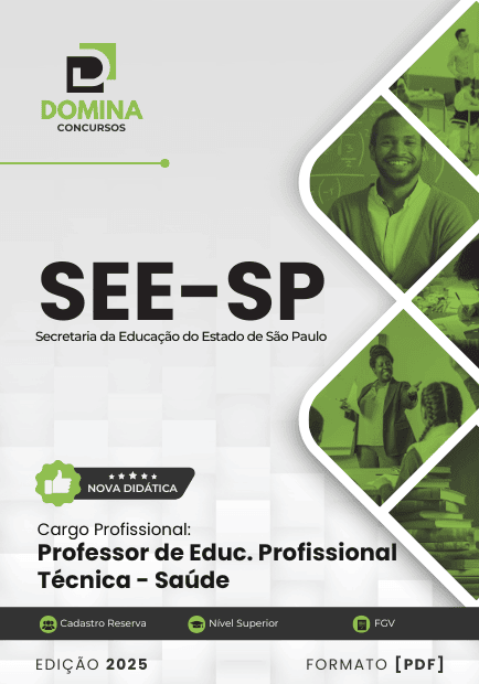 Apostila Professor de Educação Profissional Saúde SEE SP 2025