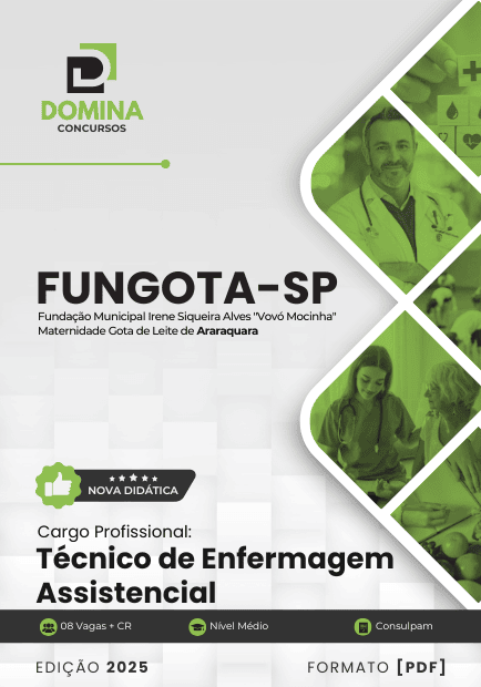 Apostila Auxiliar Administrativo FUNGOTA SP 2025