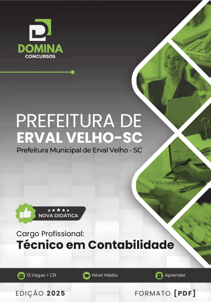 Apostila Técnico em Contabilidade Erval Velho SC 2025