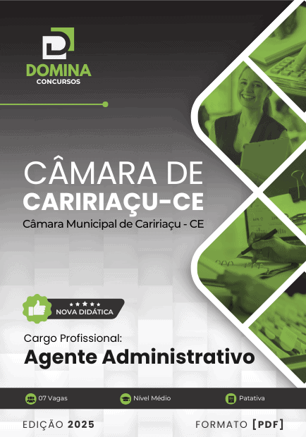 Apostila Agente Administrativo Câmara de Caririaçu CE 2025