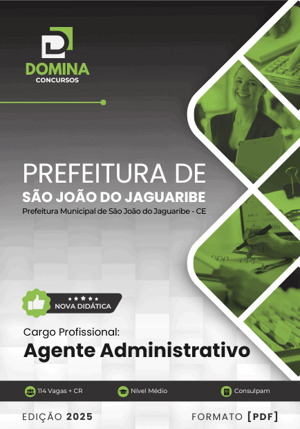 Apostila Agente Administrativo São João do Jaguaribe CE 2025