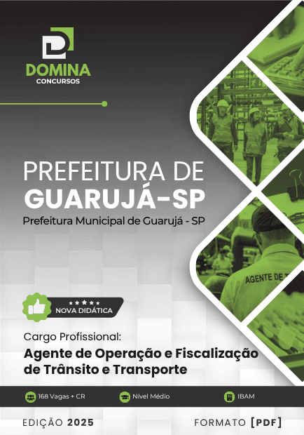Apostila Agente de Operação e Fiscalização de Trânsito Guarujá SP 2025