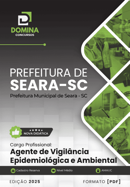Apostila Agente de Vigilância Epidemiológica e Ambiental Seara SC 2025