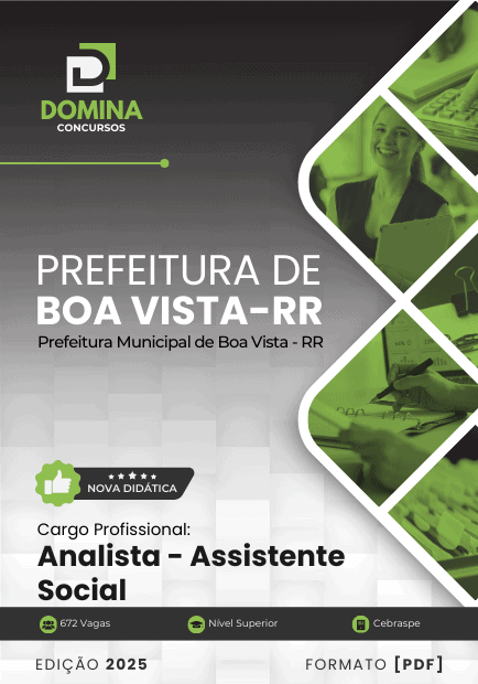 Apostila Analista Assistente Social Boa Vista RR 2025