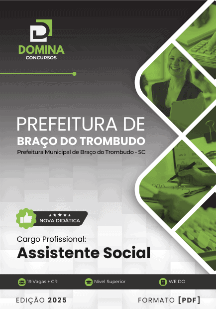 Apostila Assistente Social Braço do Trombudo SC 2025