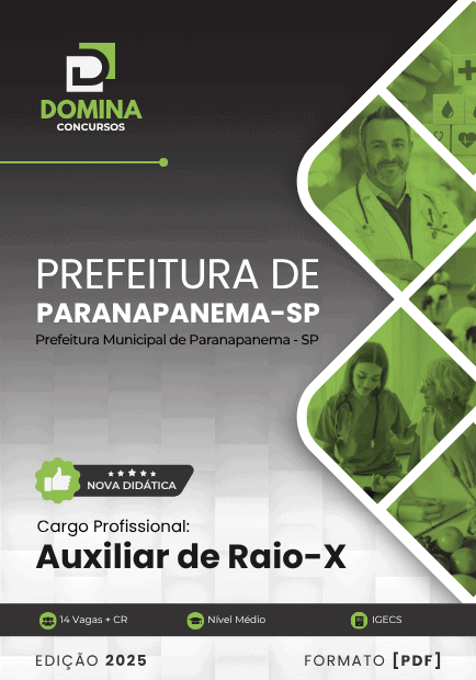 Apostila Auxiliar de Raio X Paranapanema SP 2025
