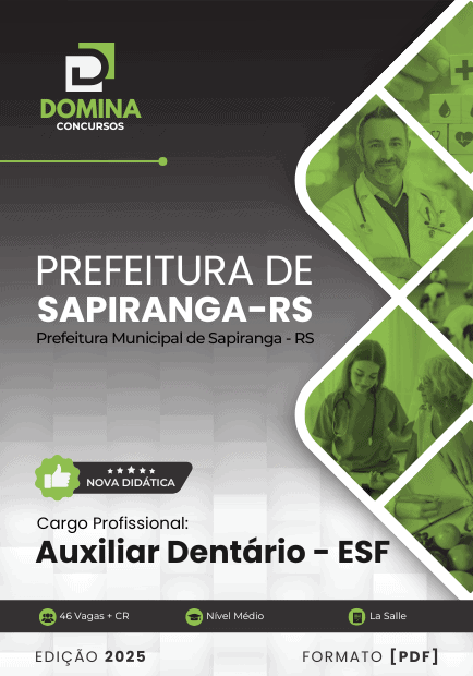 Apostila Auxiliar Dentário ESF Sapiranga RS 2025