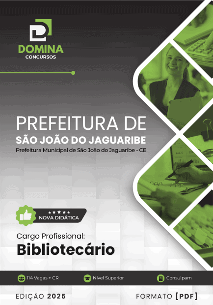 Apostila Bibliotecário São João do Jaguaribe CE 2025