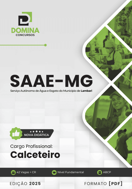 Apostila Calceteiro SAAE Lambari MG 2025