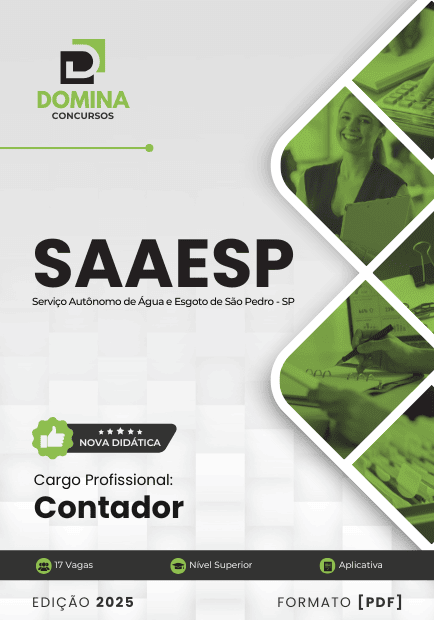 Apostila Contador SAAESP SP 2025