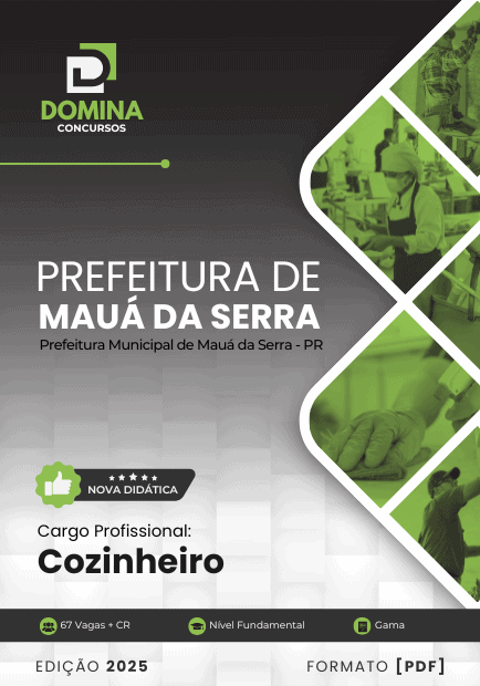 Apostila Cozinheiro Mauá da Serra PR 2025