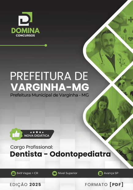 Apostila Dentista Odontopediatra Varginha MG 2025