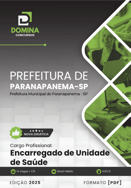 Apostila Encarregado de Unidade de Saúde Paranapanema SP 2025