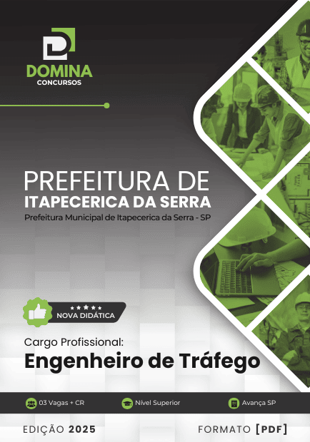 Apostila Engenheiro de Tráfego Itapecerica da Serra SP 2025